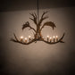 Meyda Lighting Antlers 64" 8-Light Antique Copper Elk & Fallow Deer Chandelier