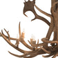 Meyda Lighting Antlers 64" 8-Light Antique Copper Elk & Fallow Deer Chandelier