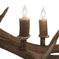 Meyda Lighting Antlers 64" 8-Light Antique Copper Elk & Fallow Deer Chandelier