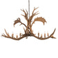 Meyda Lighting Antlers 64" 8-Light Antique Copper Elk & Fallow Deer Chandelier