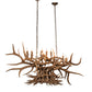 Meyda Lighting Antlers 66" 10-Light Antique Copper Chandelier