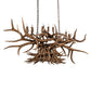 Meyda Lighting Antlers 66" 10-Light Antique Copper Chandelier