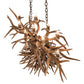 Meyda Lighting Antlers 66" 10-Light Antique Copper Chandelier