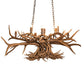 Meyda Lighting Antlers 66" 10-Light Antique Copper Chandelier
