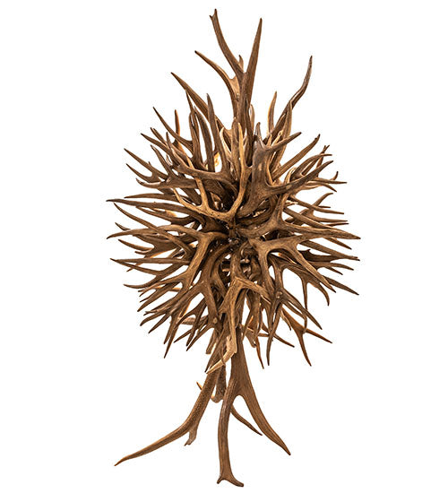 Meyda Lighting Antlers 66" 10-Light Antique Copper Chandelier