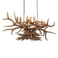 Meyda Lighting Antlers 66" 10-Light Antique Copper Chandelier