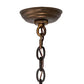Meyda Lighting Antlers 66" 8-Light Antique Copper Elk Chandelier