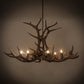 Meyda Lighting Antlers 66" 8-Light Antique Copper Elk Chandelier