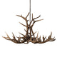 Meyda Lighting Antlers 66" 8-Light Antique Copper Elk Chandelier