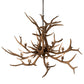 Meyda Lighting Antlers 66" 8-Light Antique Copper Elk Chandelier