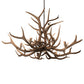 Meyda Lighting Antlers 66" 8-Light Antique Copper Elk Chandelier