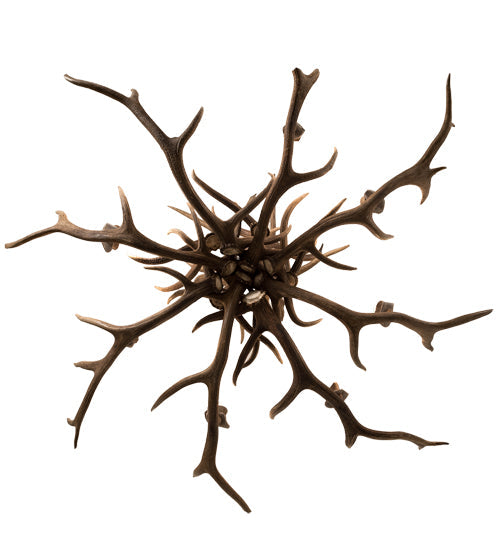 Meyda Lighting Antlers 66" 8-Light Antique Copper Elk Chandelier
