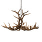 Meyda Lighting Antlers 66" 8-Light Antique Copper Elk Chandelier