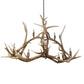Meyda Lighting Antlers 67" 10-Light Antique Copper Elk Chandelier