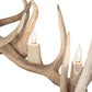 Meyda Lighting Antlers 69" 12-Light Solar Black & Sun Bleached Elk Chandelier
