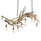 Meyda Lighting Antlers 69" 8-Light Mahogany Bronze Island Chandelier