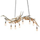 Meyda Lighting Antlers 69" 8-Light Mahogany Bronze Island Chandelier