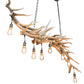 Meyda Lighting Antlers 69" 8-Light Mahogany Bronze Island Chandelier