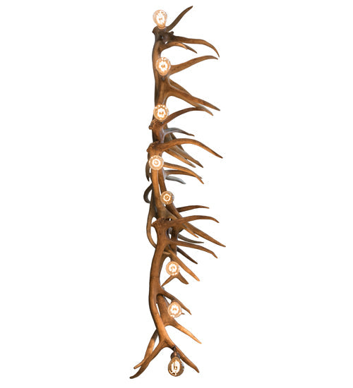 Meyda Lighting Antlers 69" 8-Light Mahogany Bronze Island Chandelier