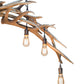 Meyda Lighting Antlers 69" 8-Light Mahogany Bronze Island Chandelier