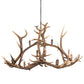 Meyda Lighting Antlers 70" 10-Light Antique Copper Elk Chandelier