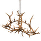 Meyda Lighting Antlers 70" 10-Light Antique Copper Elk Chandelier
