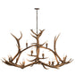 Meyda Lighting Antlers 70" 10-Light Antique Copper Elk Chandelier