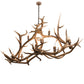 Meyda Lighting Antlers 70" 10-Light Antique Copper Elk Chandelier