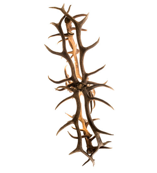 Meyda Lighting Antlers 70" 10-Light Antique Copper Elk Chandelier
