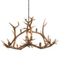 Meyda Lighting Antlers 70" 10-Light Antique Copper Elk Chandelier