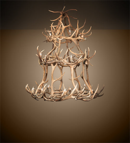 Meyda Lighting Antlers 70" 18-Light Antlers Elk Chandelier