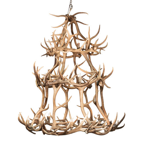Meyda Lighting Antlers 70" 18-Light Antlers Elk Chandelier