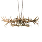 Meyda Lighting Antlers 71" 10-Light Antique Copper Deer Island Chandelier