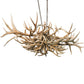 Meyda Lighting Antlers 71" 10-Light Antique Copper Deer Island Chandelier