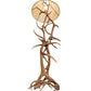 Meyda Lighting Antlers 71" Elk & Mule Deer Floor Lamp With Beige Shade