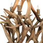 Meyda Lighting Antlers 72" 16-Light Mahogany Bronze Elk Chandelier