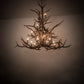 Meyda Lighting Antlers 72" 24-Light Antique Copper Elk Chandelier