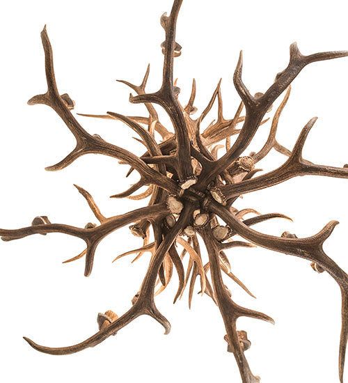 Meyda Lighting Antlers 72" 24-Light Antique Copper Elk Chandelier