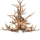 Meyda Lighting Antlers 72" 24-Light Antique Copper Elk Chandelier