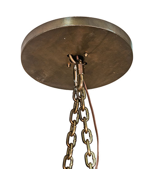 Meyda Lighting Antlers 84" 16-Light Mahogany Bronze & Deer Antlers Chandelier