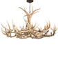 Meyda Lighting Antlers 84" 18-Light Antique Copper Elk & Mule Deer Chandelier