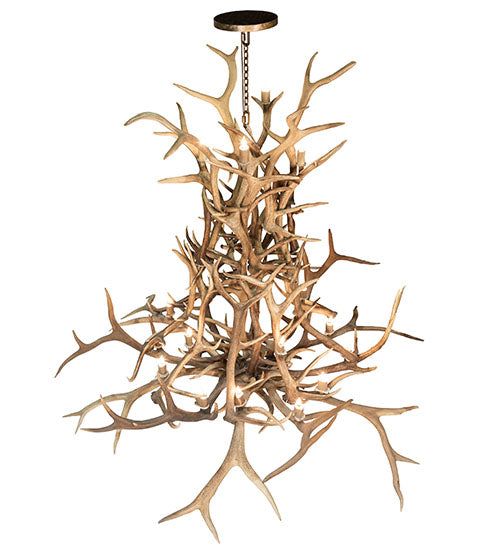 Meyda Lighting Antlers 90" 20-Light Antlers Elk Chandelier