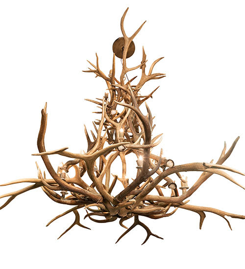 Meyda Lighting Antlers 90" 20-Light Antlers Elk Chandelier