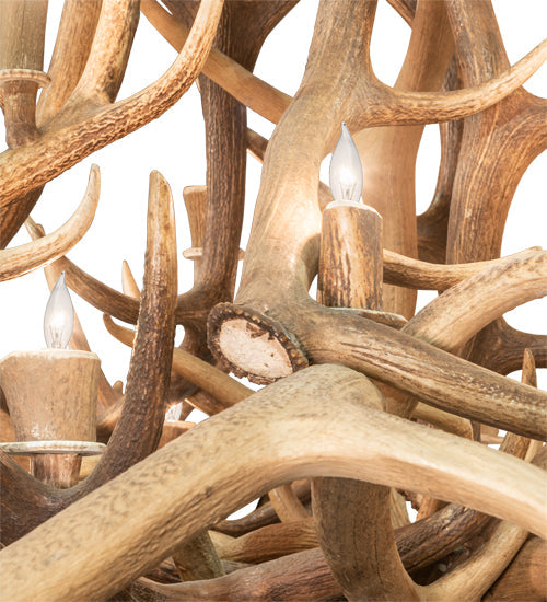 Meyda Lighting Antlers 90" 20-Light Antlers Elk Chandelier