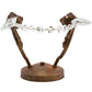 Meyda Lighting Antonia 10" 2-Light Autumn Leaf Wall Sconce With Amber Faux Candlelight