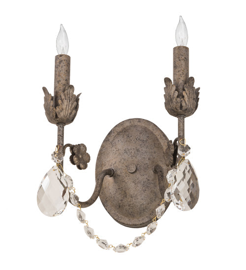 Meyda Lighting Antonia 10" 2-Light Corinth Wall Sconce