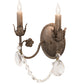 Meyda Lighting Antonia 10" 2-Light Corinth Wall Sconce