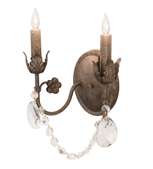 Meyda Lighting Antonia 10" 2-Light Corinth Wall Sconce