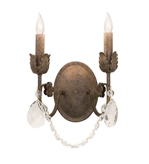 Meyda Lighting Antonia 10" 2-Light Corinth Wall Sconce