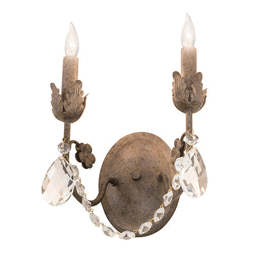 Meyda Lighting Antonia 10" 2-Light Corinth Wall Sconce
